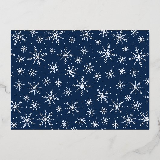 すべて穏やかな写真おもしろいシルバーではない 箔シーズンカード (裏面)