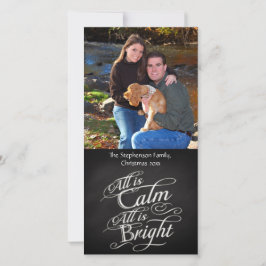 すべて穏やかな黒板クリスマス シーズンカード