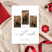 すべて穏やかな3写真おもしろい家族のクリスマス シーズンカード