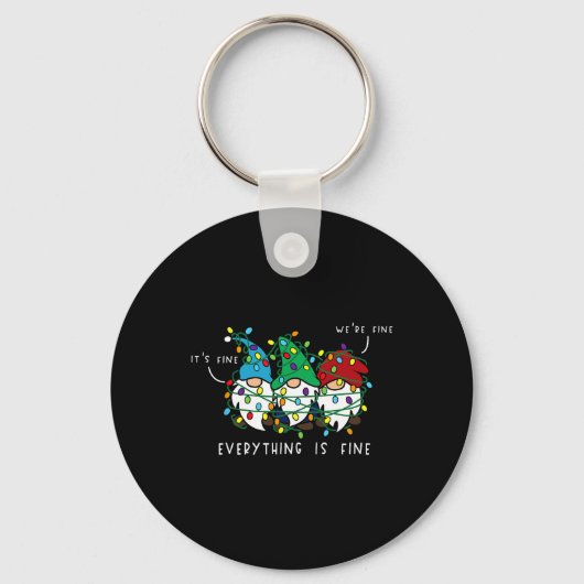 すべて素晴らしがクリスマスライツ素晴らし格言Chr キーホルダー (正面)