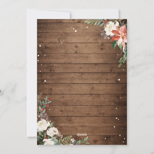 すべて素晴らしが木の素朴フローラ写真 シーズンカード (裏面)