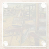 すべて素晴らしの絵画は1本の筆跡から始まる ガラスコースター (裏面)