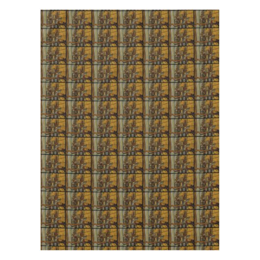 すべて素晴らしの絵画は1本の筆跡から始まる テーブルクロス (正面)