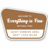 すべて素晴らしは国立公園 シール (正面)