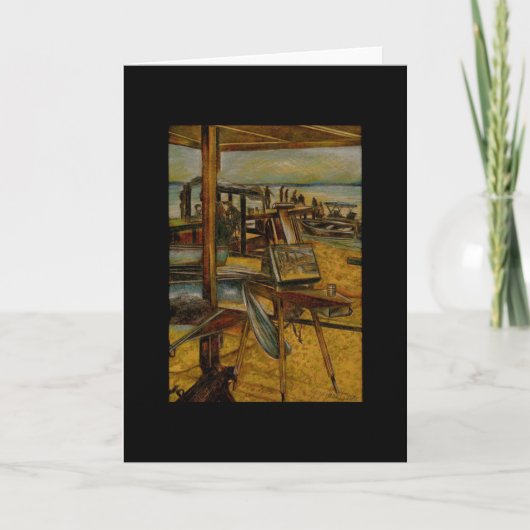 すべて素晴らしは1つのブ絵画ラシストロークから始まる カード (正面)