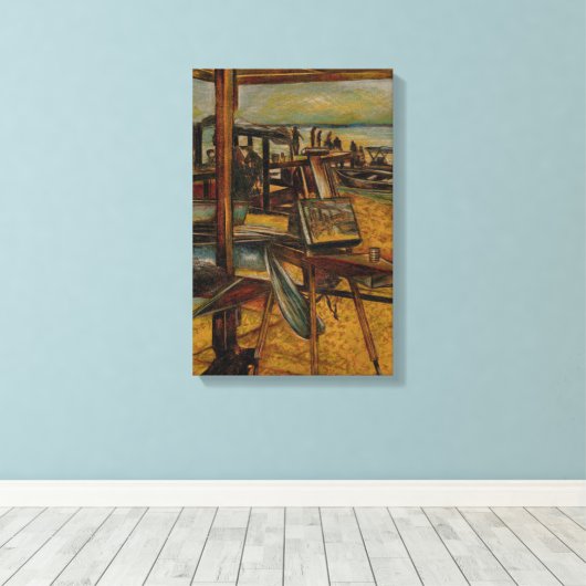 すべて素晴らし絵を描が1つのブラシストロークから始まる キャンバスプリント (インサイチュ (ウッドフロア))