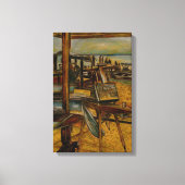 すべて素晴らし絵を描が1つのブラシストロークから始まる キャンバスプリント (正面)