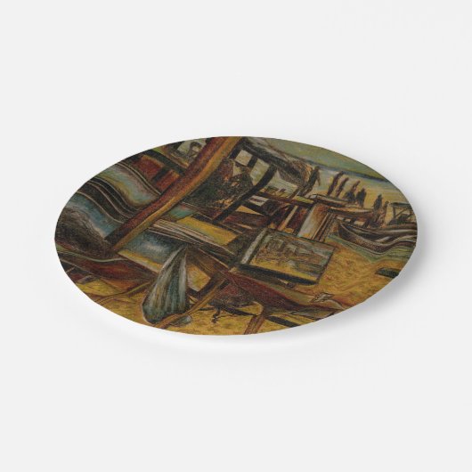 すべて素晴らし絵画が1つのブラシストロークで始まる ペーパープレート (アングル)