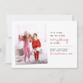 すべて素晴らし |クリスマスおもしろいの休日の写真 シーズンカード (正面)