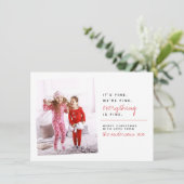 すべて素晴らし |クリスマスおもしろいの休日の写真 シーズンカード (スタンド正面)