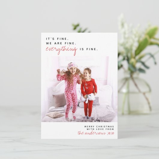 すべて素晴らし | Merry おもしろい Christmasの写真 シーズンカード (スタンド正面)