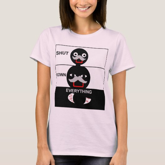 すべて締められる Tシャツ (正面)