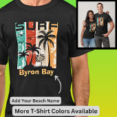 すべて編集文字-ビーチ名サーファーサンセットパームズ Tシャツ