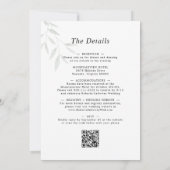 すべて繊細なユーカリとシャドー結婚ズ 招待状 (裏面)