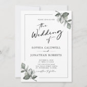 すべて聖人ユーカリ書結婚の 招待状 (正面)