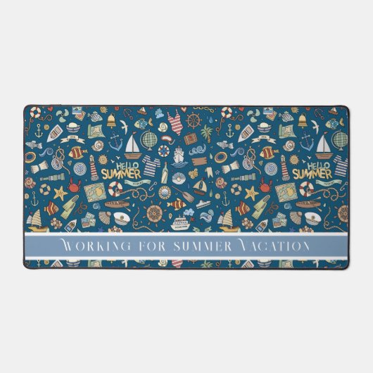 すべて航海の、ビーチシー&コースタルデスクマット デスクマット (正面)