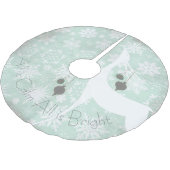 すべて落ち着いているAllは明るい鹿のホリデーツリースカート ブラッシュドポリエステルツリースカート (アングル)