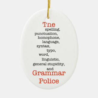 すべて警察 セラミックオーナメント