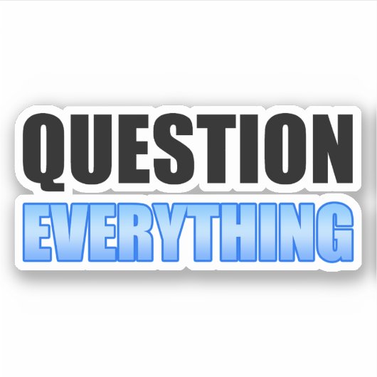 すべて質問 シール (正面)