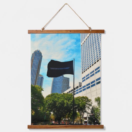 すべて質問 吊り下げ型タペストリー (正面)