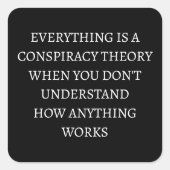 すべて陰謀説だ スクエアシール (正面)