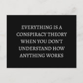 すべて陰謀説だ ポストカード (正面)