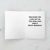 **「すべて」の**友ユーモアの誕生日!!! カード (内部)