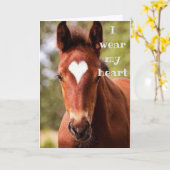 「すべて」を見るために私の「愛」を身に着けている カード (黄色い花)