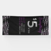 すべて$5ジュエリー-イベント表示バナー – 紫 横断幕 (横)