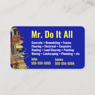 すべてHandyman Business Cardを実行する 名刺