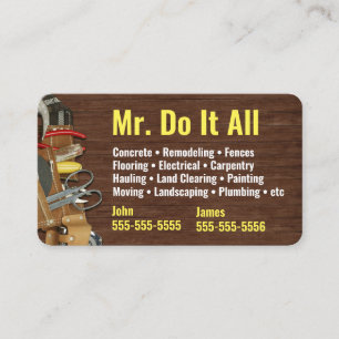 すべてHandyman Business Cardを実行する 名刺