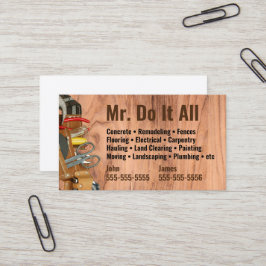 すべてHandyman Business Cardを実行する 名刺