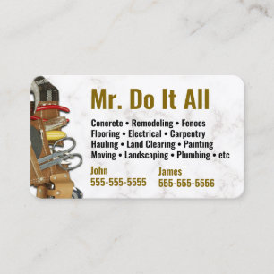 すべてHandyman Business Cardを実行する 名刺