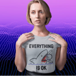 すべてOKシャークおもしろいTシャツ Tシャツ