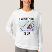 すべてOKシャークおもしろいTシャツ Tシャツ (正面)