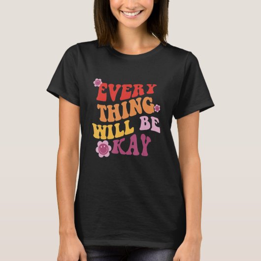 すべてOkメッセー前向きジ Tシャツ (正面)