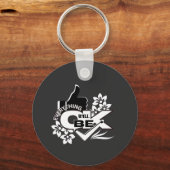 すべてOK」グラフィックやる気を起こさせるティー キーホルダー (正面)