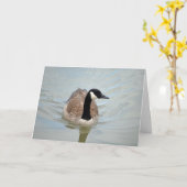 すべるガチョウ カード (黄色い花)