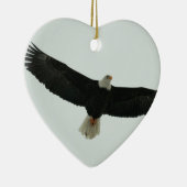 すべる白頭鷲 セラミックオーナメント (右)