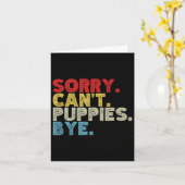 すまおもしろいん子犬バイバイ。動物愛好家、ドッグモ カード (黄色い花)