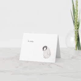 すまないキュートペンギンカードバイミカアート カード