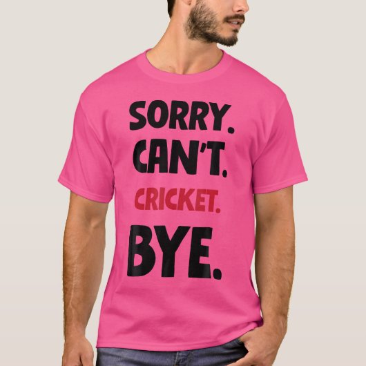 すまないクリケットバイ Tシャツ (正面)