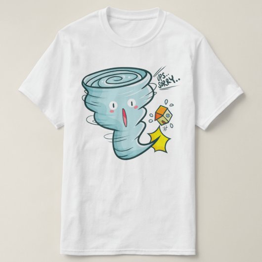 すまないトルナド Tシャツ (デザイン正面)