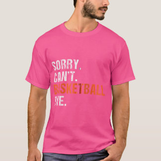 すまないバスケットボールバイバスケおもしろいットボールジップ Tシャツ