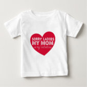 すまないレディースママは私のバレンタインの子供のシャツ ベビーTシャツ (正面)