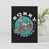 すまない列車プンおもしろい機関車Tr 招待状 (スタンド正面)