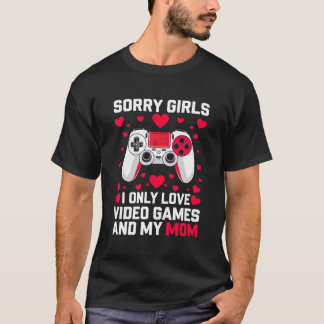 すまない女おもしろいの子バレンタインのギフトゲーム男 Tシャツ