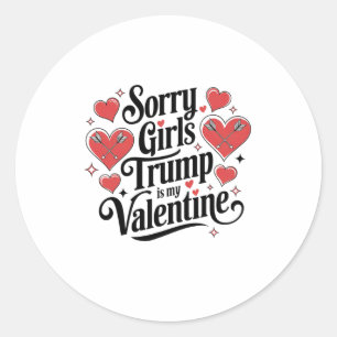 すまない女の子トランプは私のバレンタイン恋人2月V ラウンドシール