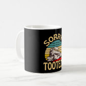 すまない私は電車の恋人の機関車おもしろい コーヒーマグカップ (正面左)