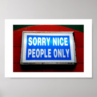 すまない素敵な人々のみ ポスター